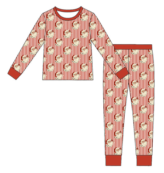 River & Ray Co.  Bamboo 2 Piece Set | Candy Cane Santa