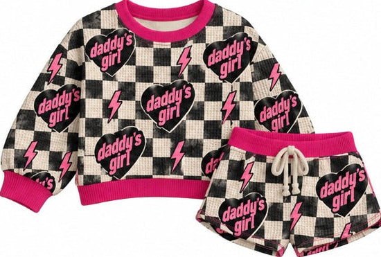 River & Ray Co Waffle Knit Long Sleeve and Shorts Set | Mama's & Daddy's